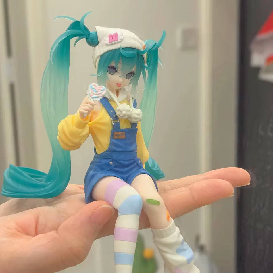 Anime Figure Hatsune Miku Action Figures Kawaii Lollipop PVC Collectible Model Toys Girl Gift
