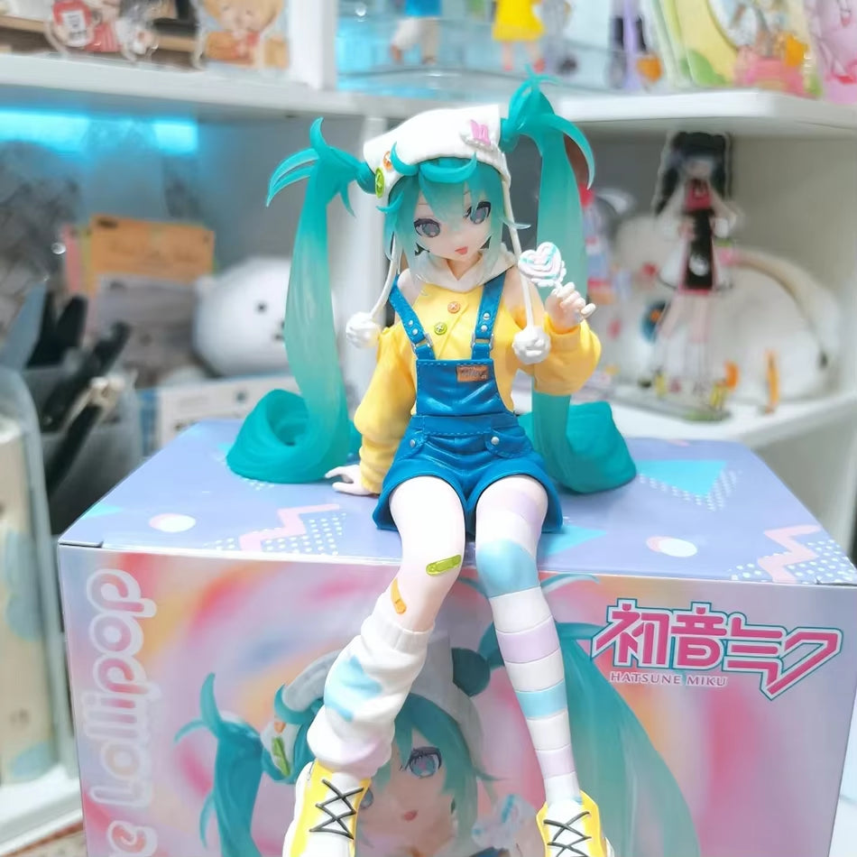 Anime Figure Hatsune Miku Action Figures Kawaii Lollipop PVC Collectible Model Toys Girl Gift