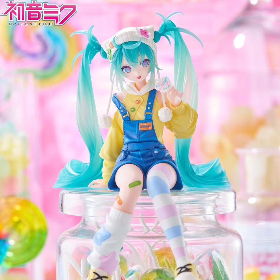 Anime Figure Hatsune Miku Action Figures Kawaii Lollipop PVC Collectible Model Toys Girl Gift