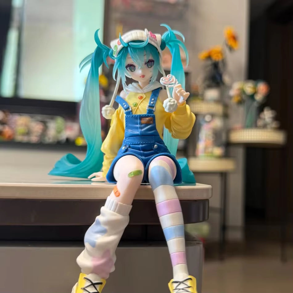 Anime Figure Hatsune Miku Action Figures Kawaii Lollipop PVC Collectible Model Toys Girl Gift