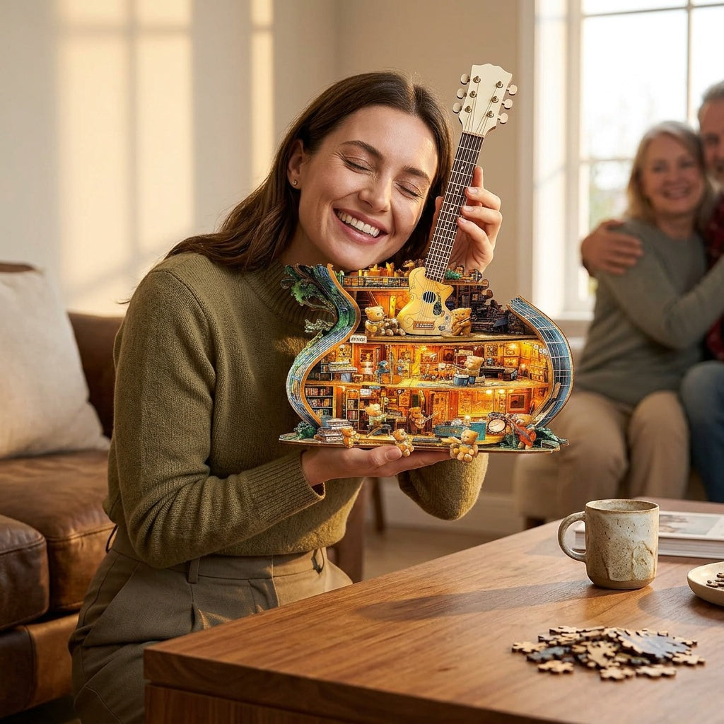 Wooden Music House Puzzle