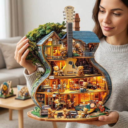 Wooden Music House Puzzle