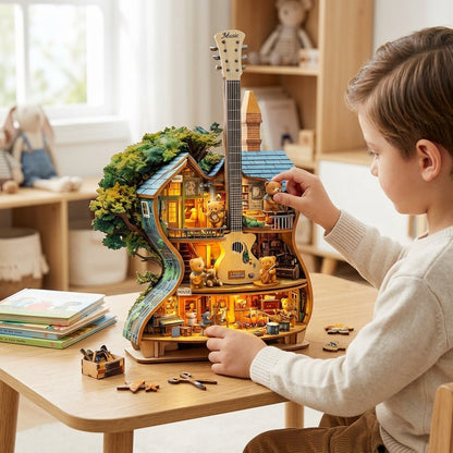 Wooden Music House Puzzle
