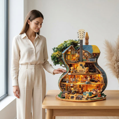 Wooden Music House Puzzle