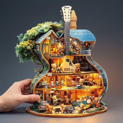 Wooden Music House Puzzle